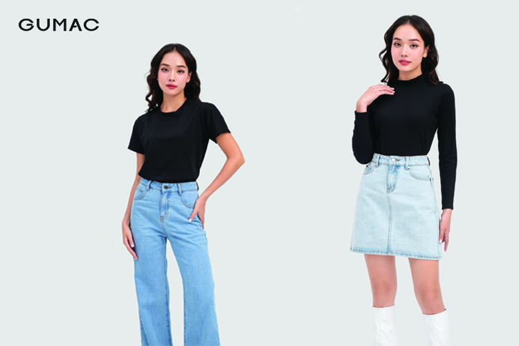 Quần áo màu đen của thương hiệu GUMAC