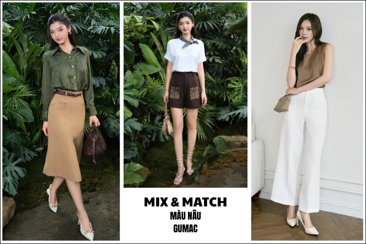 nhung mau sac co the phoi cung voi mau nau