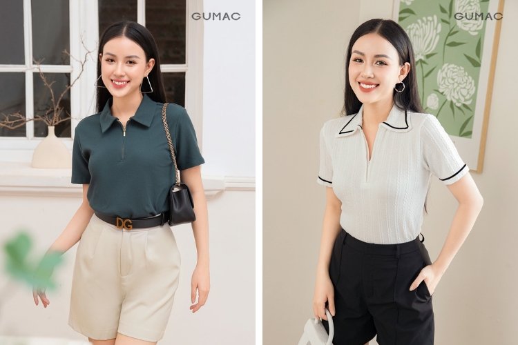 áo thun polo nữ tuổi 40