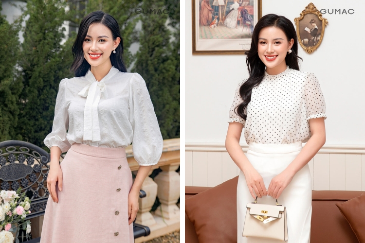 Thời trang áo tay lỡ u40 mãi trẻ đẹp