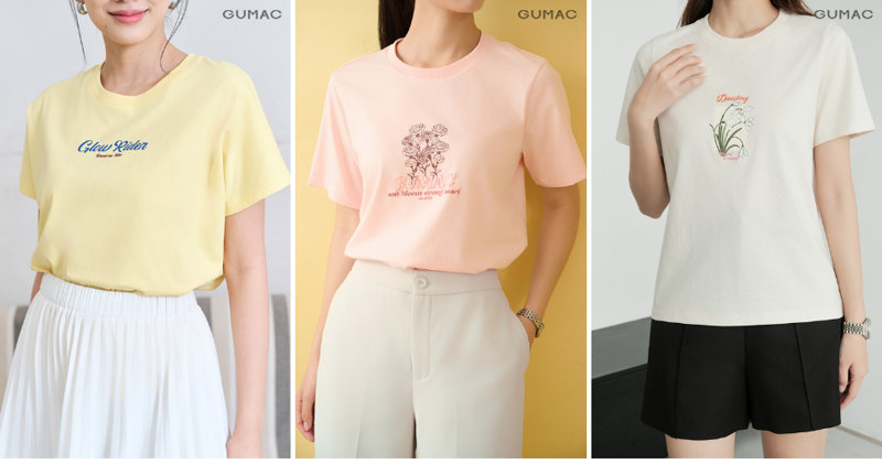 Áo thun cơ bản và chân váy chữ A cạp cao giúp nàng vừa thoải mái vận động vừa duyên dáng