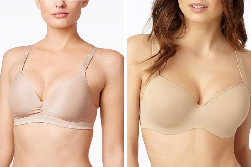 Áo ngực mút mỏng giúp che phủ vừa phải và giữ đường nét vòng một tự nhiên.