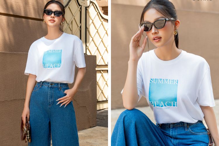 ao thun nu voi chat lieu cotton