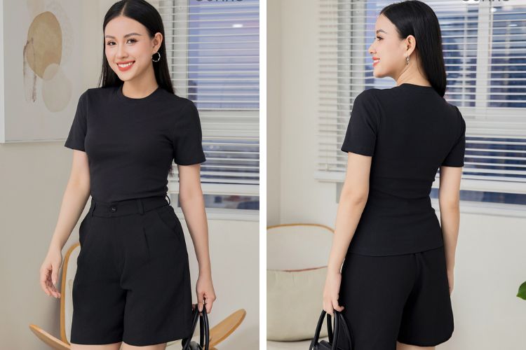 ao thun nu voi chat lieu CVC