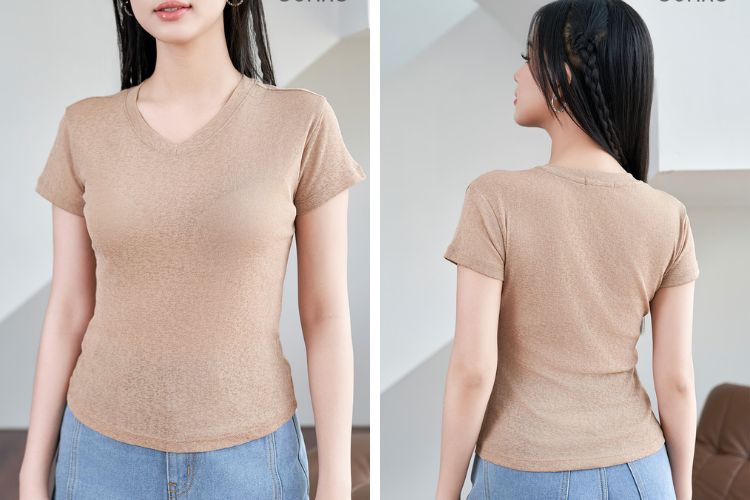 ao thun nu voi chat lieu TC