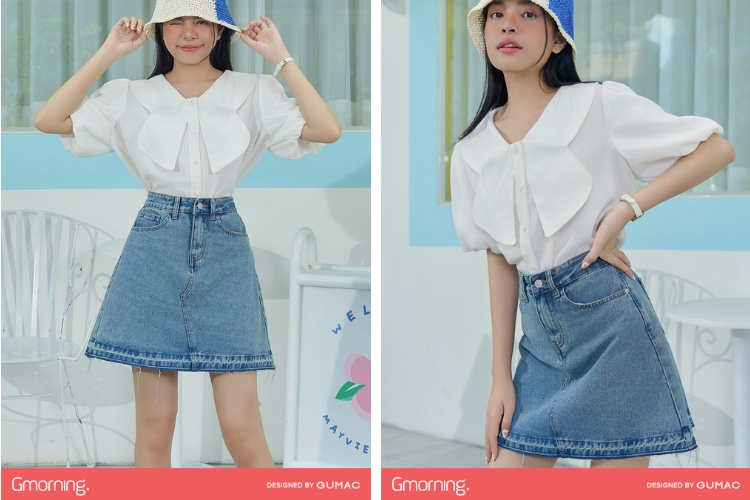Mẫu áo kiểu cổ cách điệu