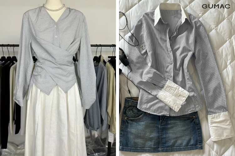 nhung mau thoi trang mau xam basic
