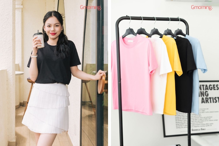 Áo thun in cổ tròn Gmorning