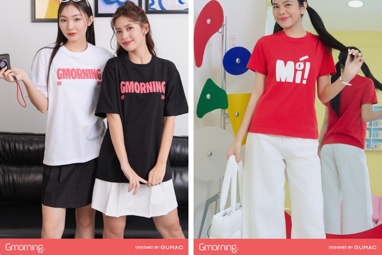 Áo phông Gmorning in phồng