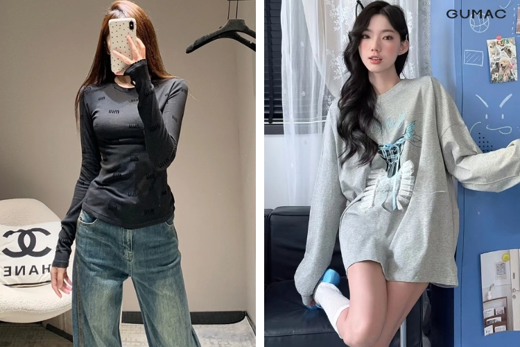 ao thun nu tay dai dep