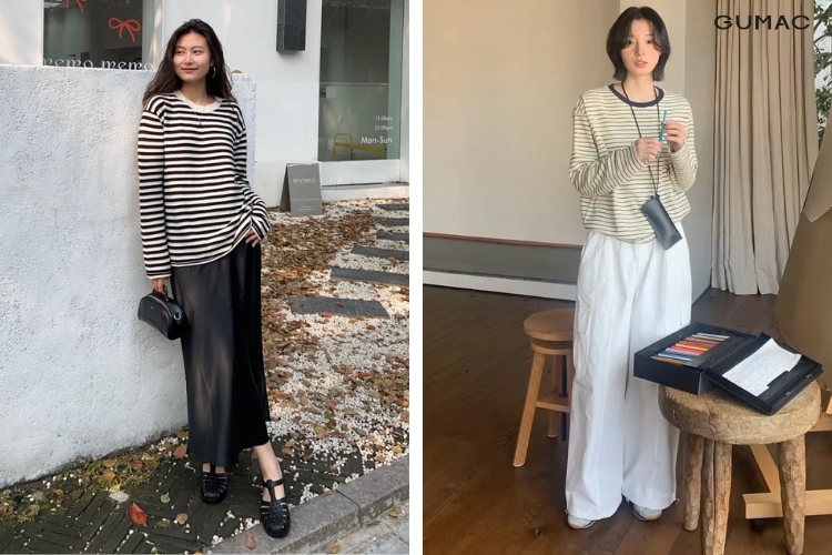 ao thun dai tay nu xuat khau