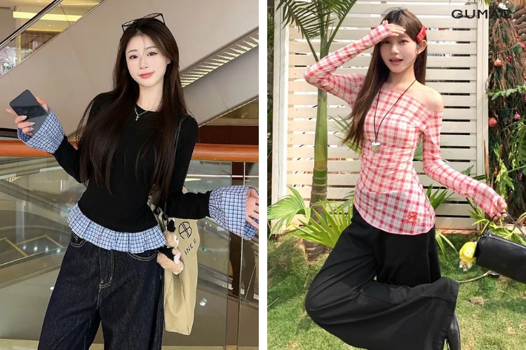 ao thun nu tay dai form rong