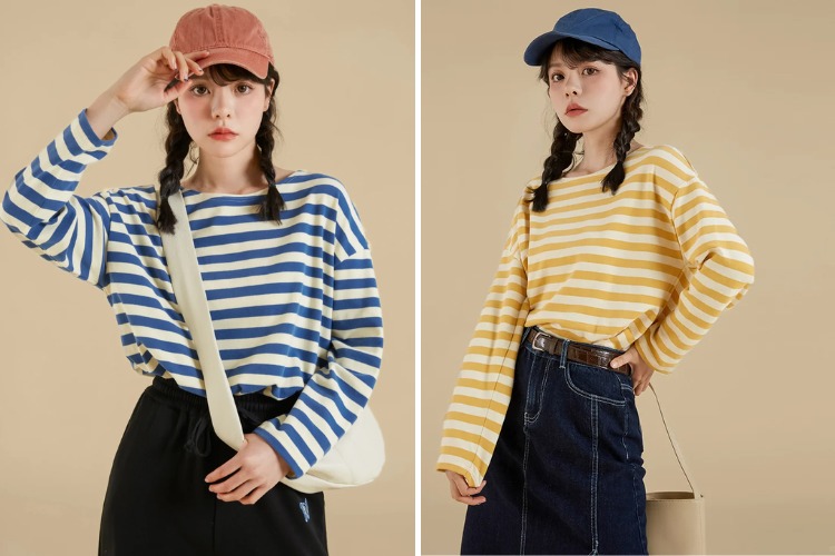 Áo thun mix chân váy chữ A Áo thun mix chân váy chữ A