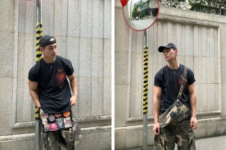 ao thun mix quan jeans