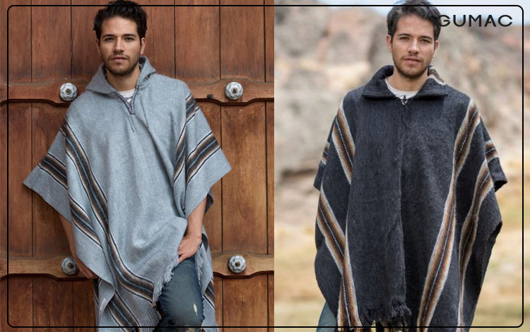 Áo poncho nam