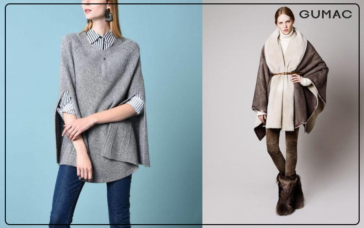 Cách phối đồ với áo choàng poncho