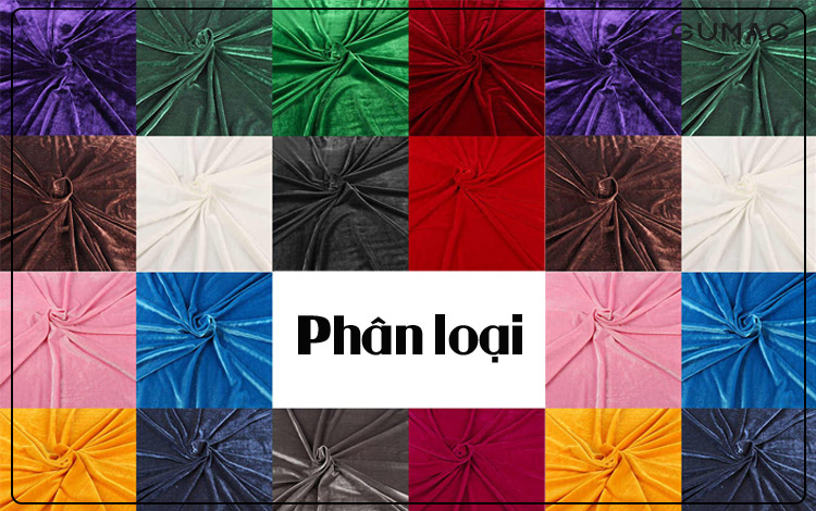 Phân loại vải nhung