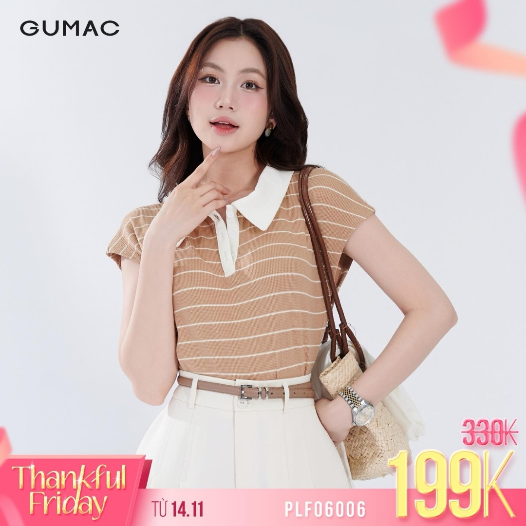ao thun polo gumac phoi canh doi