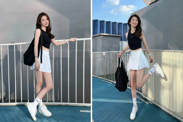ao thun ba lo nu kieu dang the thao