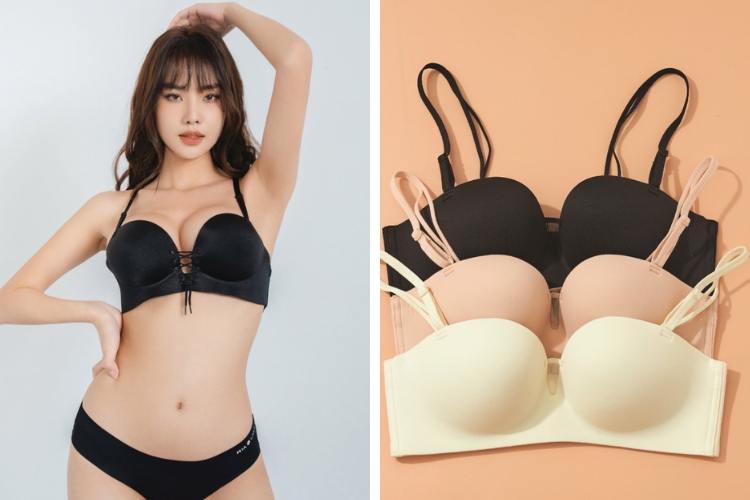Áo lót ngực cúp ngang ôm trọn vòng 1