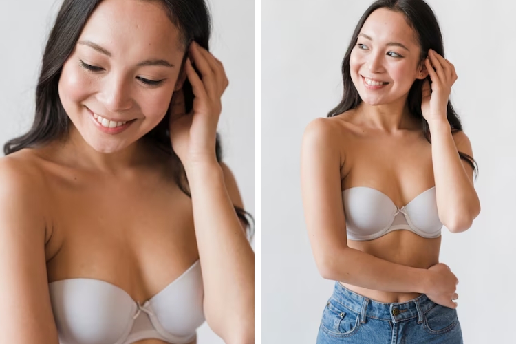Áo ngực không dây - Tư tin tỏa sáng với các kiểu áo trễ vai