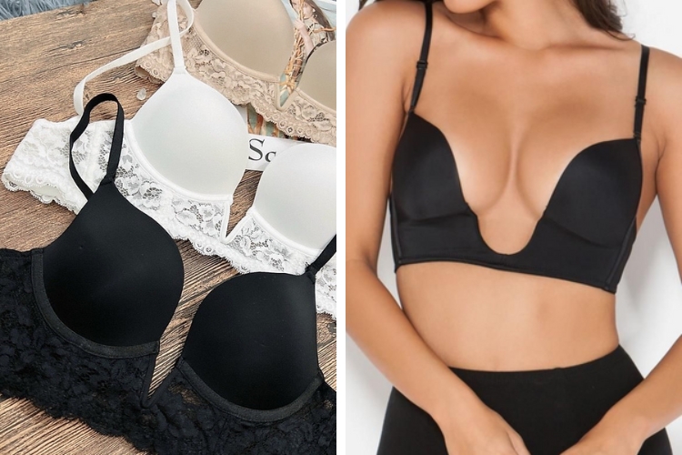 Áo ngực xẻ sâu hình chữ V