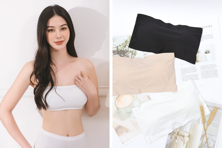 Kiểu áo ngực quây ngang quyến rũ