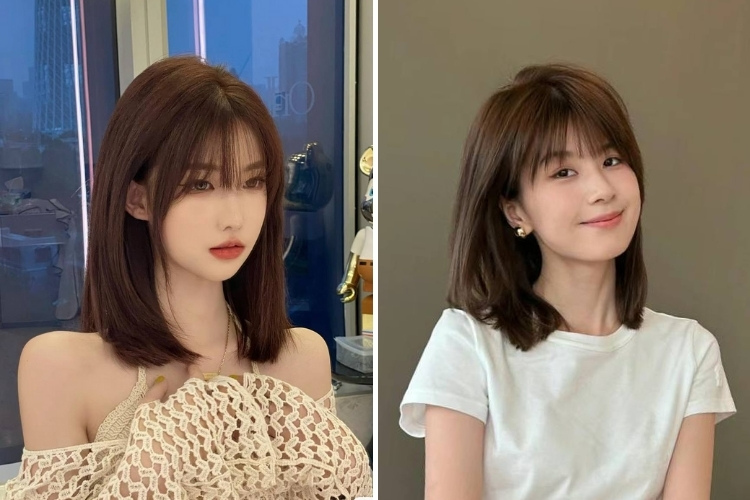 toc ngang vai mau nau tay