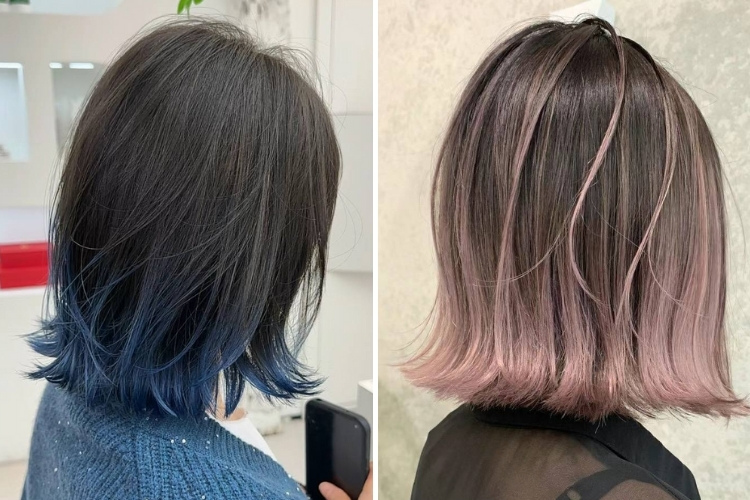 mau toc ombre cho kieu toc ngang vai dep