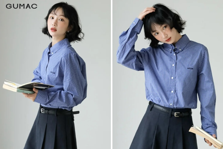 mau ao so mi caro soc nho