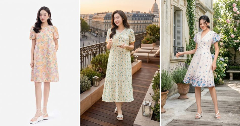 Chiết eo cao hoặc phom dáng suông là lựa chọn giúp tạo cảm giác cân đối, che khuyết điểm vòng hai hiệu quả, tối ưu cho dáng người quả táo