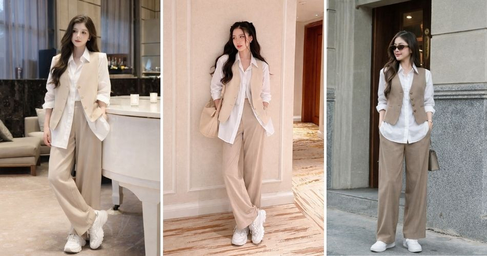 Nghệ thuật phối layer giúp bộ trang phục trở nên có gu và có chiều sâu