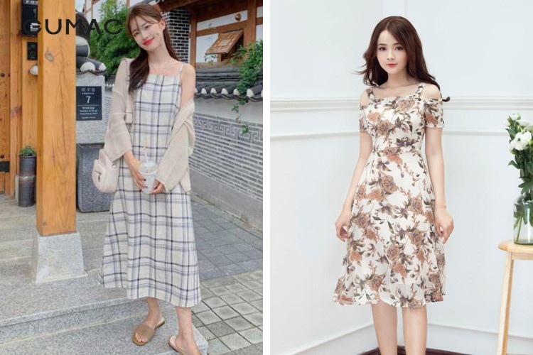 Váy đầm Maxi mix áo Cardigan dài