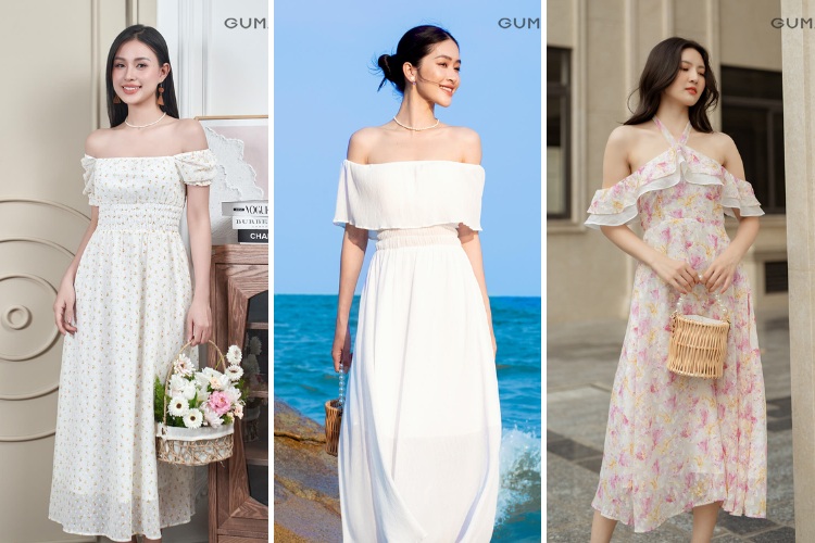 Đầm maxi giúp che khuyết điểm