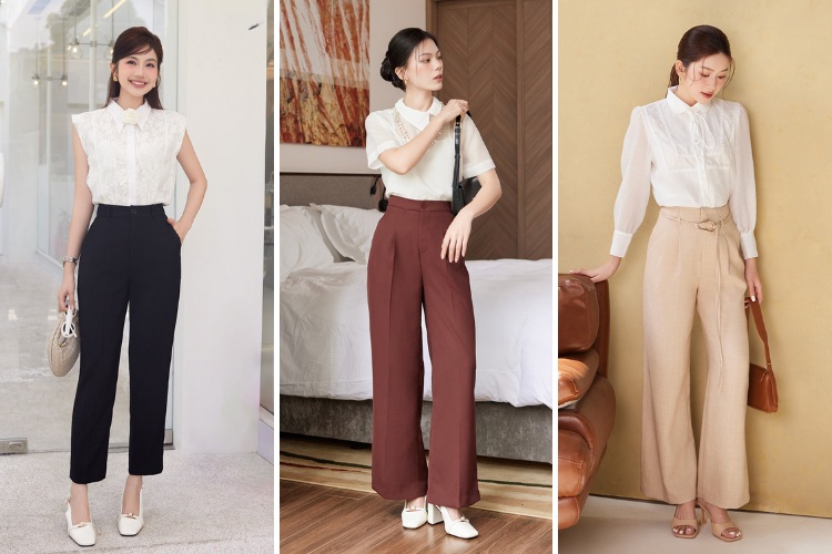 Quần tây nữ giúp che khuyết điểm