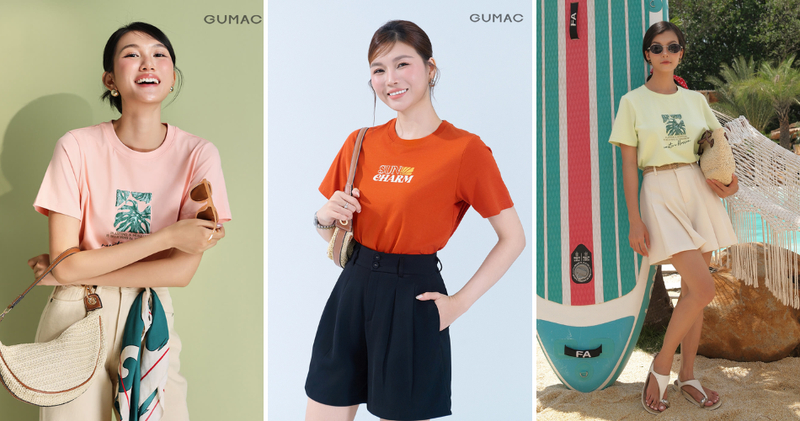 Phối áo thun với quần short ngắn là cách đơn giản nhưng cực kỳ hiệu quả để khoe trọn đôi chân.