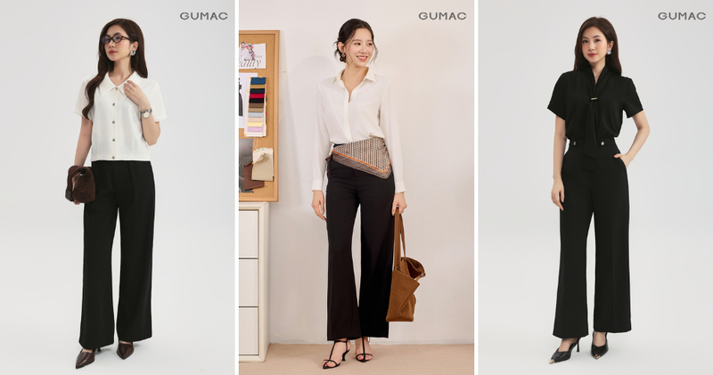 Quần tây (quần âu) cạp cao ống suông là lựa chọn hoàn hảo cho phong cách thanh lịch.
