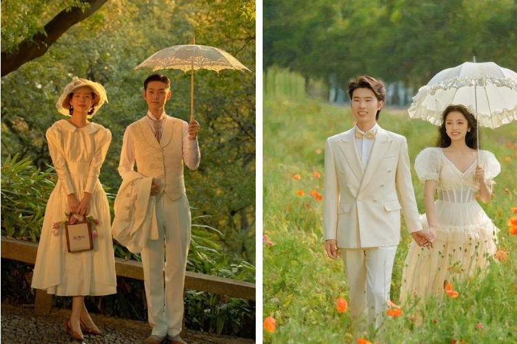 Chọn đồ đôi concept vintage