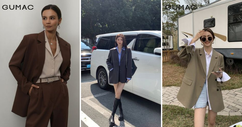 Phối đồ với áo blazer nữ cùng áo sơ mi