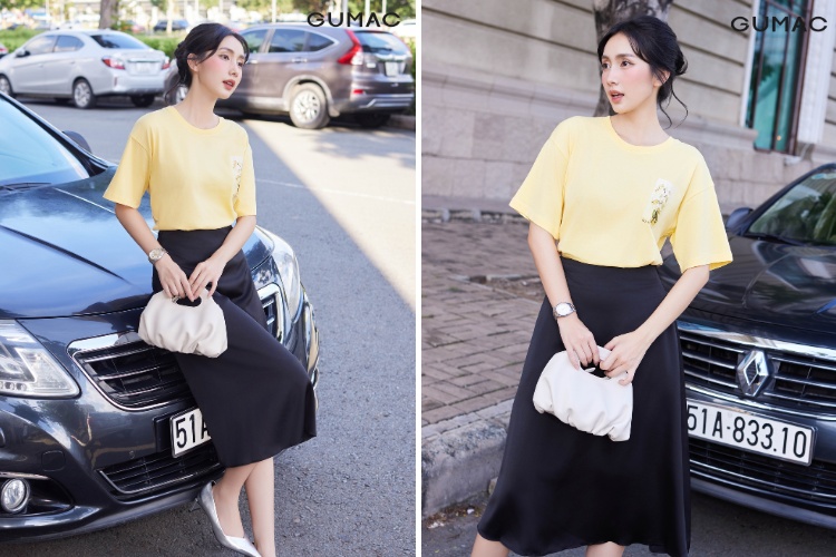 cách phối đồ với áo phông