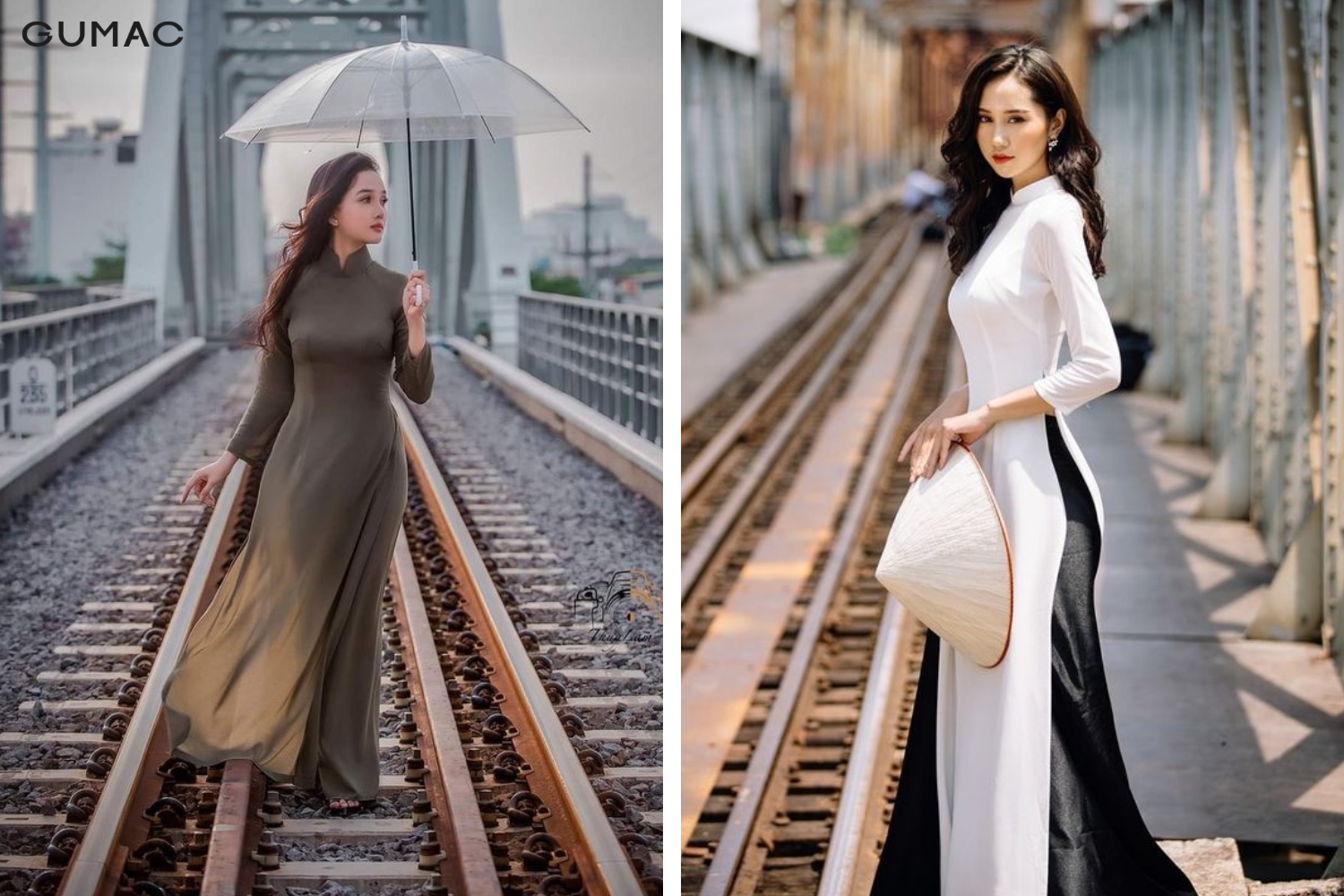 tao dang ao dai o duong tau