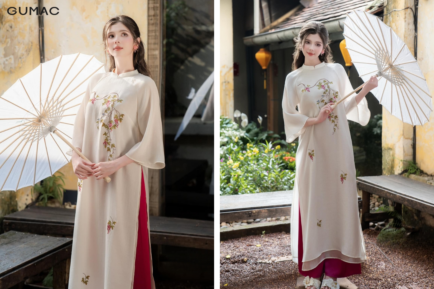 tao dang chup anh ao dai tet voi o che