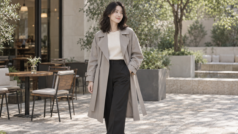 Cách thắt nơ áo măng tô đẹp, đơn giản giúp outfit thêm thanh lịch
