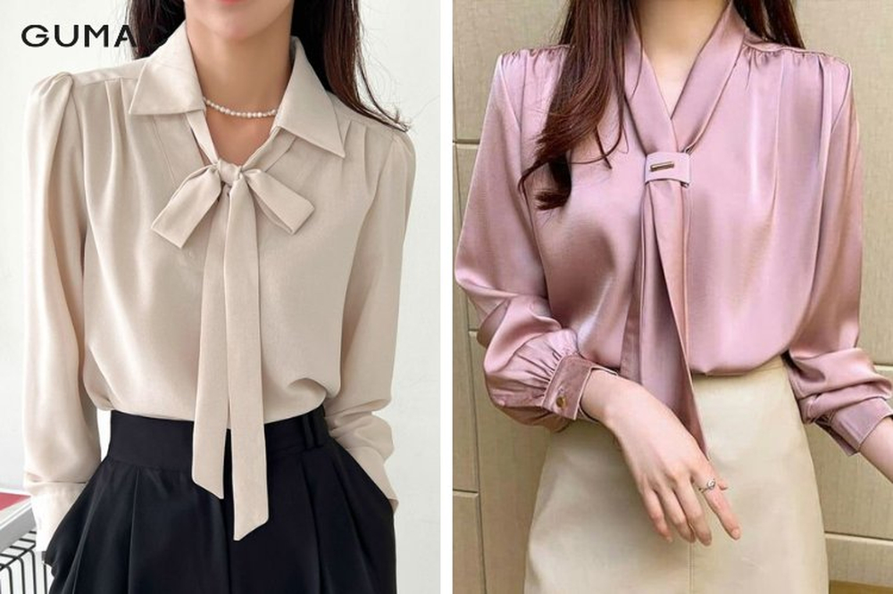Nơ thấp là kiểu thắt khi phần nơ được đặt ở vị trí dưới cổ áo hoặc gần ngực.