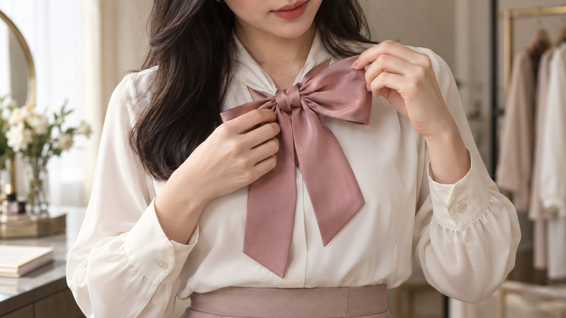 Lưu ý một số lỗi thường gặp khi thắt nơ và cách chỉnh.