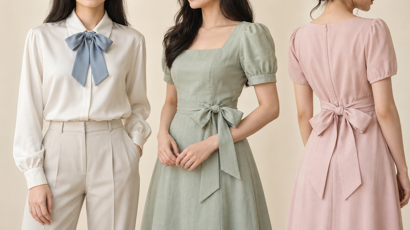 Nguyên tắc chung khi thắt nơ áo đẹp.