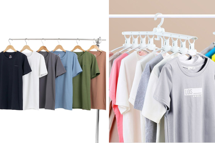 không treo trực tiếp vai áo lên móc