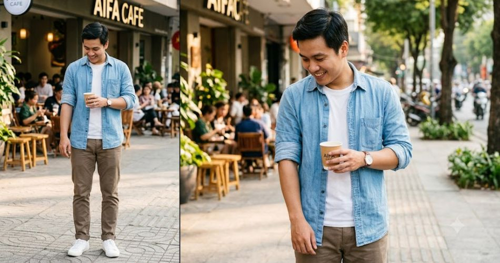 AIFA Roll theo quy tắc 1/3 cánh tay tạo cảm giác cân đối, trẻ trung và năng động
