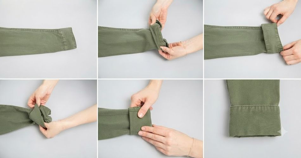 Military Roll tạo nên sự gọn gàng, sắc nét tối đa trên nền chất liệu vải đứng phom