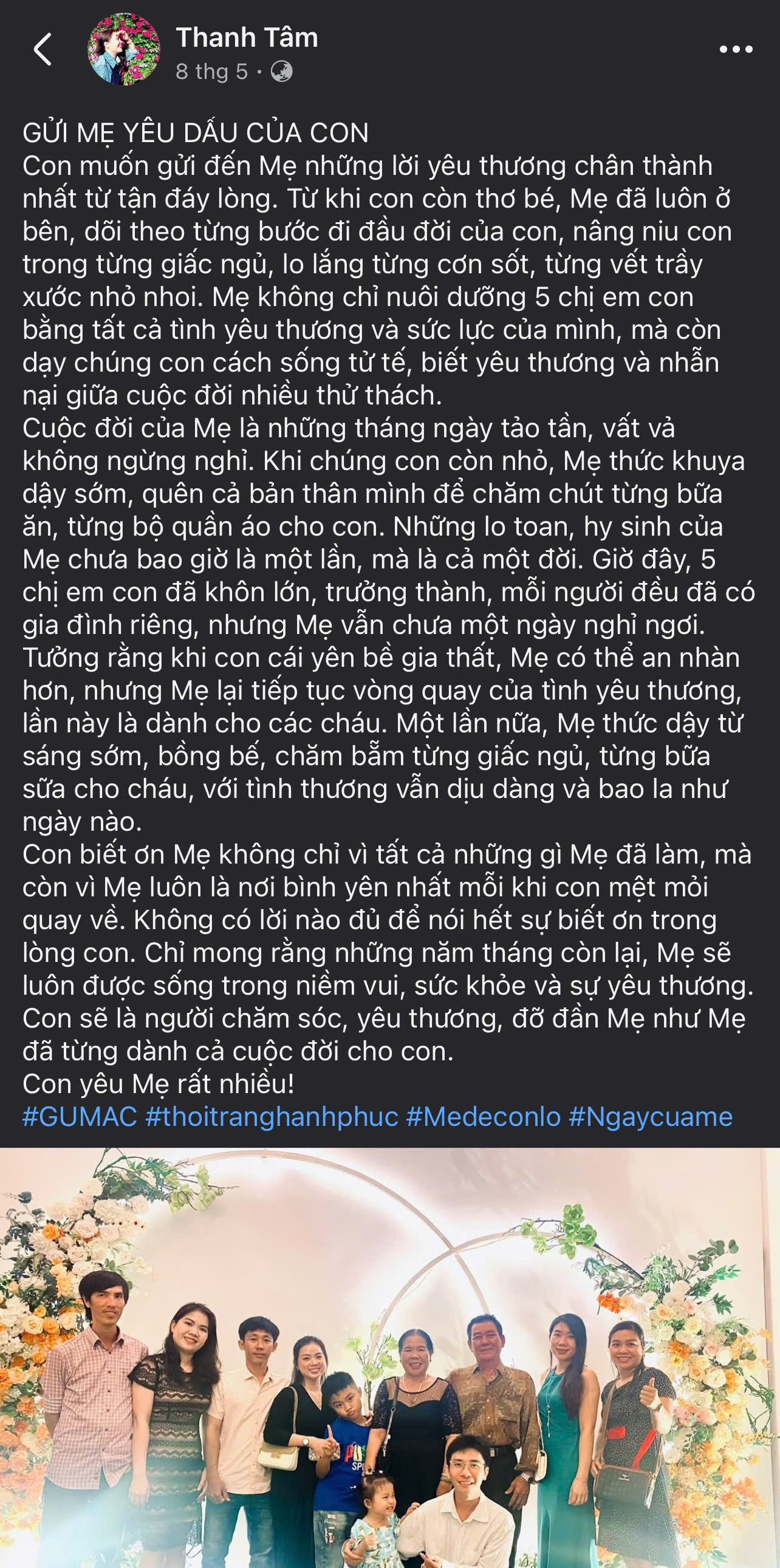 hinh anh dang yeu giua me va nang tai chien dich me de con lo cua GUMAC